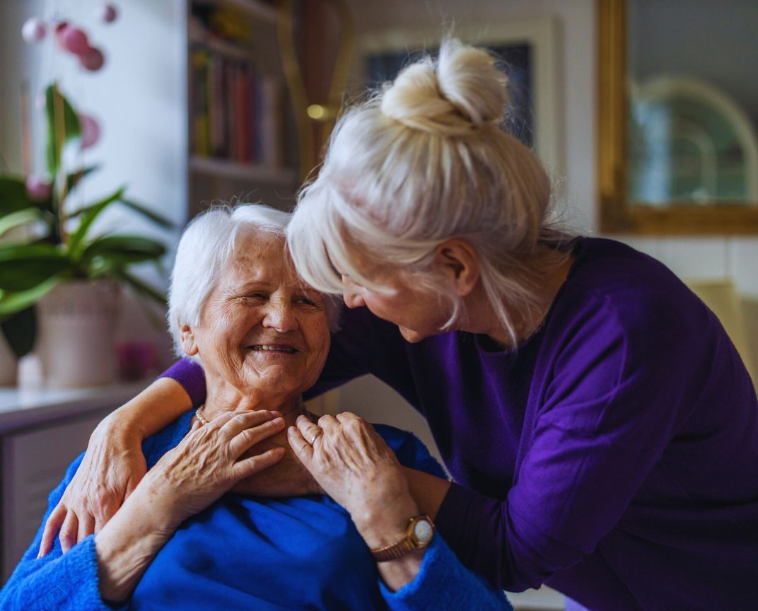 Financial Adviser South East Melbourne – elderly woman receiving care and support